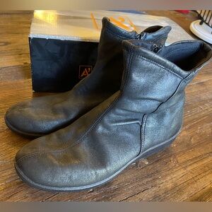 Arcopedico Women Paluma Ankle Boot Zip Black Sz 10 Eu 41 Lightweight Vegan